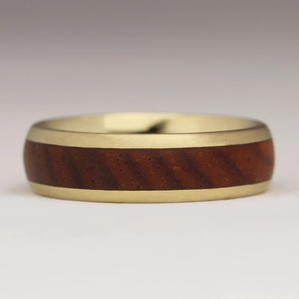 R55 6mm Comfort Wood Inlay Ring - Image 8