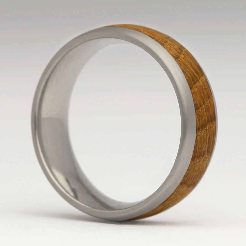 R55 8mm Comfort Wood Inlay Ring - Image 3