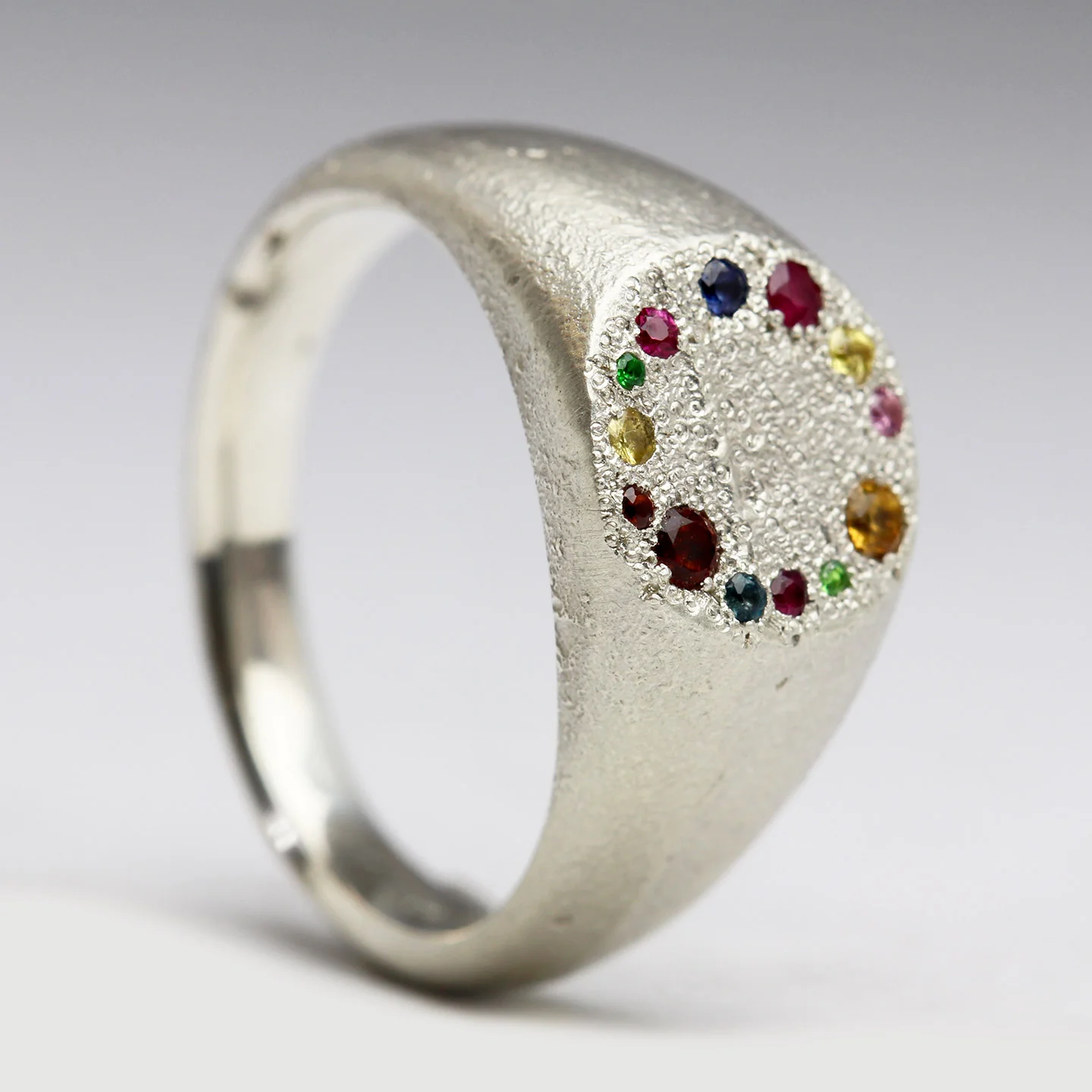 Rainbow Signet Ring - Size N - Image 5