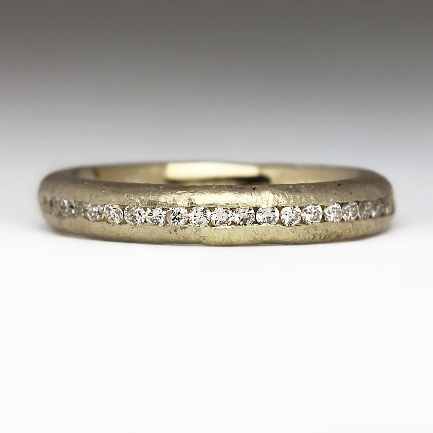 Sandcast Diamond Eternity Ring - Image 7