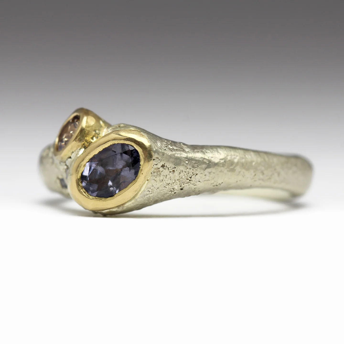 Spinel, Sapphire & Diamond Sea Treasure Ring - Size O - Image 4